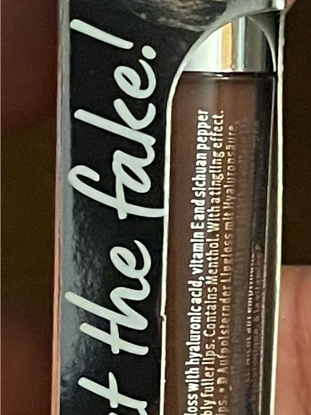 What the fake plumping lip gloss